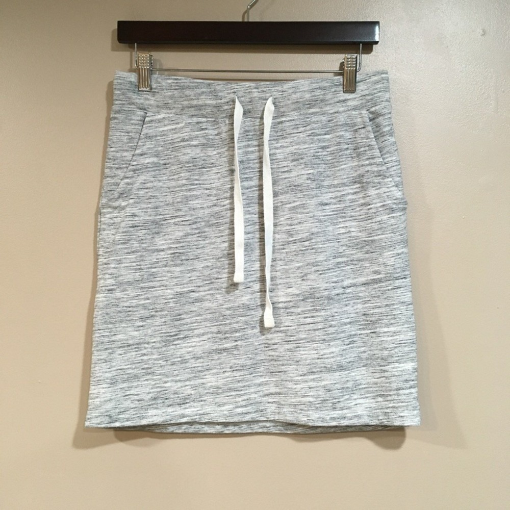 Sonoma Fleece Drawstring Skirt Womens XS Heathered Gray‎ Athleisure Lounge Comfy